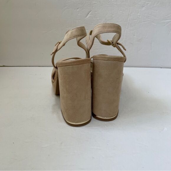 NEW WITHOUT TAGS KENNETH COLE DOLLY LEATHER SANDALS WITH BLOCK HEEL - Picture 4 of 7